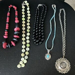#19 variety material necklaces bundle